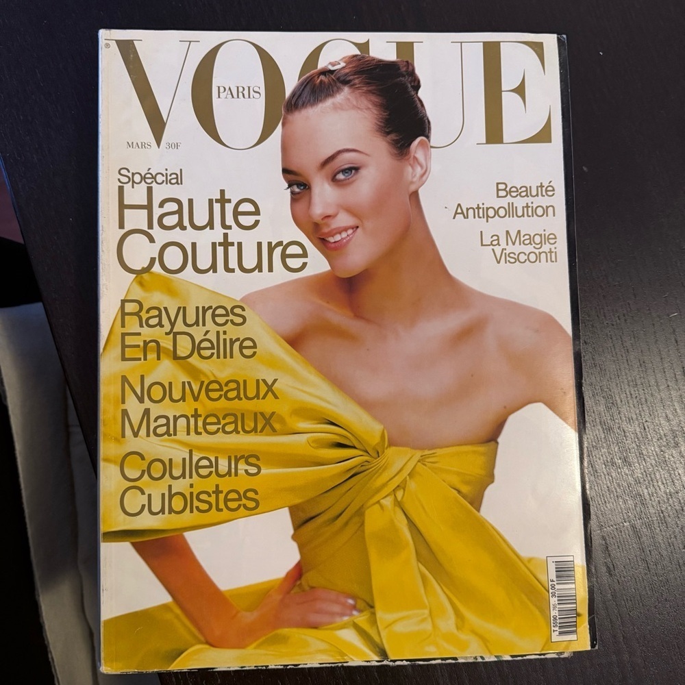 Magazine VOGUE Paris 765 March 1996 Aujerhmann Klein Lachapelle Testino